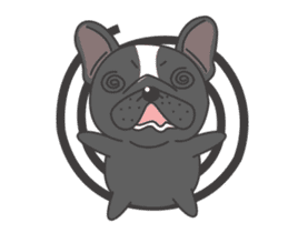 Raven the French Bulldog Animated sticker #13250991