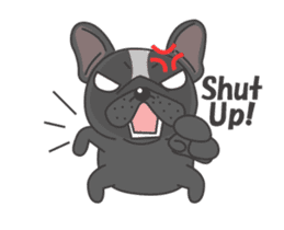 Raven the French Bulldog Animated sticker #13251003