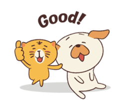 Dee D' Dog and Cee D' Cat Animated sticker #13251036