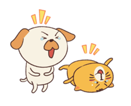Dee D' Dog and Cee D' Cat Animated sticker #13251037