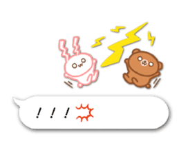 Emoticon -rabbit & bear- sticker #13251221