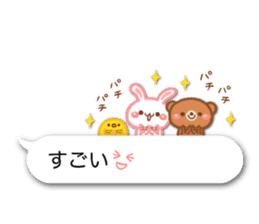 Emoticon -rabbit & bear- sticker #13251237