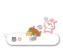 Emoticon -rabbit & bear- sticker #13251243