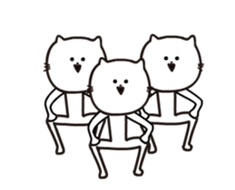 Cats move that does not move too much2 sticker #13251315