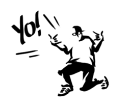 BBOY movin' sticker #13251828