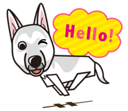 iinu - White Swiss Shepherd Dog sticker #13252230