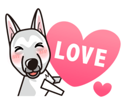 iinu - White Swiss Shepherd Dog sticker #13252234