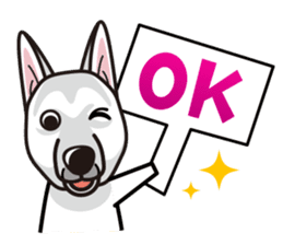 iinu - White Swiss Shepherd Dog sticker #13252235