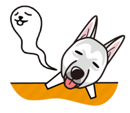 iinu - White Swiss Shepherd Dog sticker #13252244