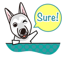 iinu - White Swiss Shepherd Dog sticker #13252246