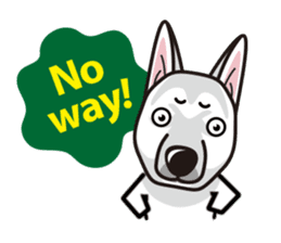 iinu - White Swiss Shepherd Dog sticker #13252252