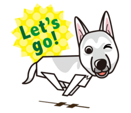 iinu - White Swiss Shepherd Dog sticker #13252259