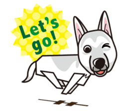 iinu - White Swiss Shepherd Dog sticker #13252259