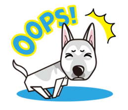 iinu - White Swiss Shepherd Dog sticker #13252265