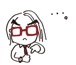 Tsundere teacher's business meeting sticker #13253546