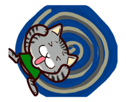 Animation of Labrador Retriever and Cat sticker #13254485