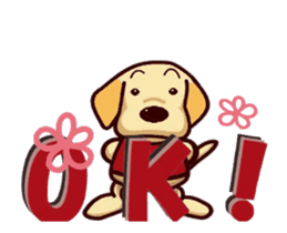 Animation of Labrador Retriever and Cat sticker #13254486