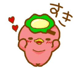Kappa with thick eyebrows sticker #13256423