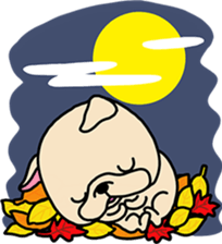 FreBull-chan sticker for fall sticker #13256835