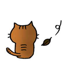 A cat named Torata8 in autumn sticker #13256868