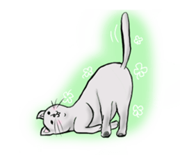 The cat's Luke. sticker #13257392