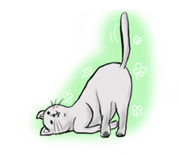 The cat's Luke. sticker #13257392