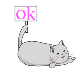 The cat's Luke. sticker #13257397