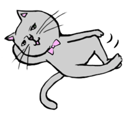 The cat's Luke. sticker #13257401