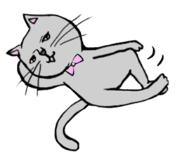 The cat's Luke. sticker #13257401