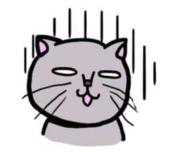 The cat's Luke. sticker #13257403