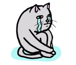 The cat's Luke. sticker #13257407