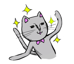 The cat's Luke. sticker #13257411