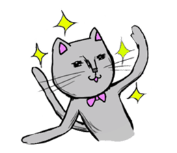 The cat's Luke. sticker #13257411