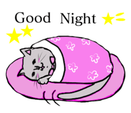 The cat's Luke. sticker #13257416