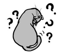 The cat's Luke. sticker #13257420