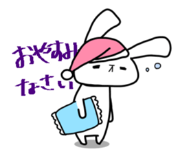 The rabbit satisfys her desire sticker #13257687