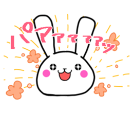 The rabbit satisfys her desire sticker #13257698