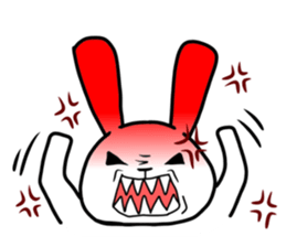 The rabbit satisfys her desire sticker #13257704