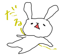 The rabbit satisfys her desire sticker #13257710