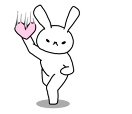 The rabbit satisfys her desire sticker #13257718