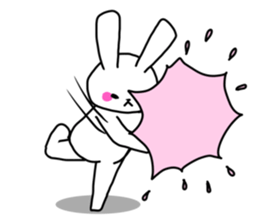 The rabbit satisfys her desire sticker #13257719