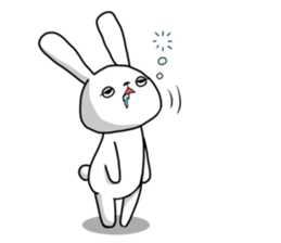 The rabbit satisfys her desire sticker #13257722