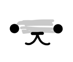 The rabbit satisfys her desire sticker #13257724