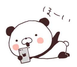 Daily Lives of cute white pandas! sticker #13258390