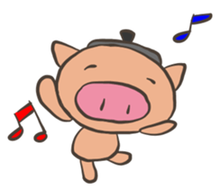 Pot pig sticker #13258755