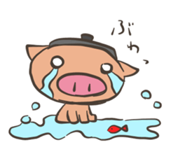 Pot pig sticker #13258758