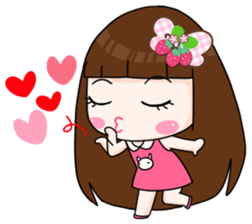 Momo slow life girl EN sticker #13259415