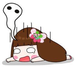 Momo slow life girl EN sticker #13259431