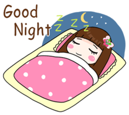 Momo slow life girl EN sticker #13259434