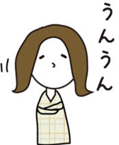 simple and natural lady sticker #13259851